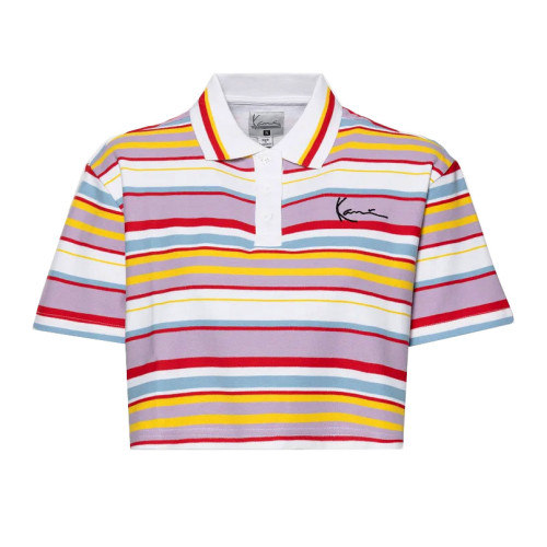 Karl Kani Γυναικεία μπλούζα Chest Signature Stripe Polo Short Tee